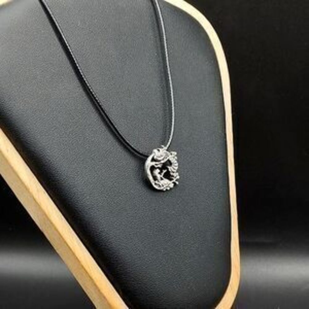 Stainless Steel Alice And Wonderland Cheshire Cat Necklace Anniversiary Birthday